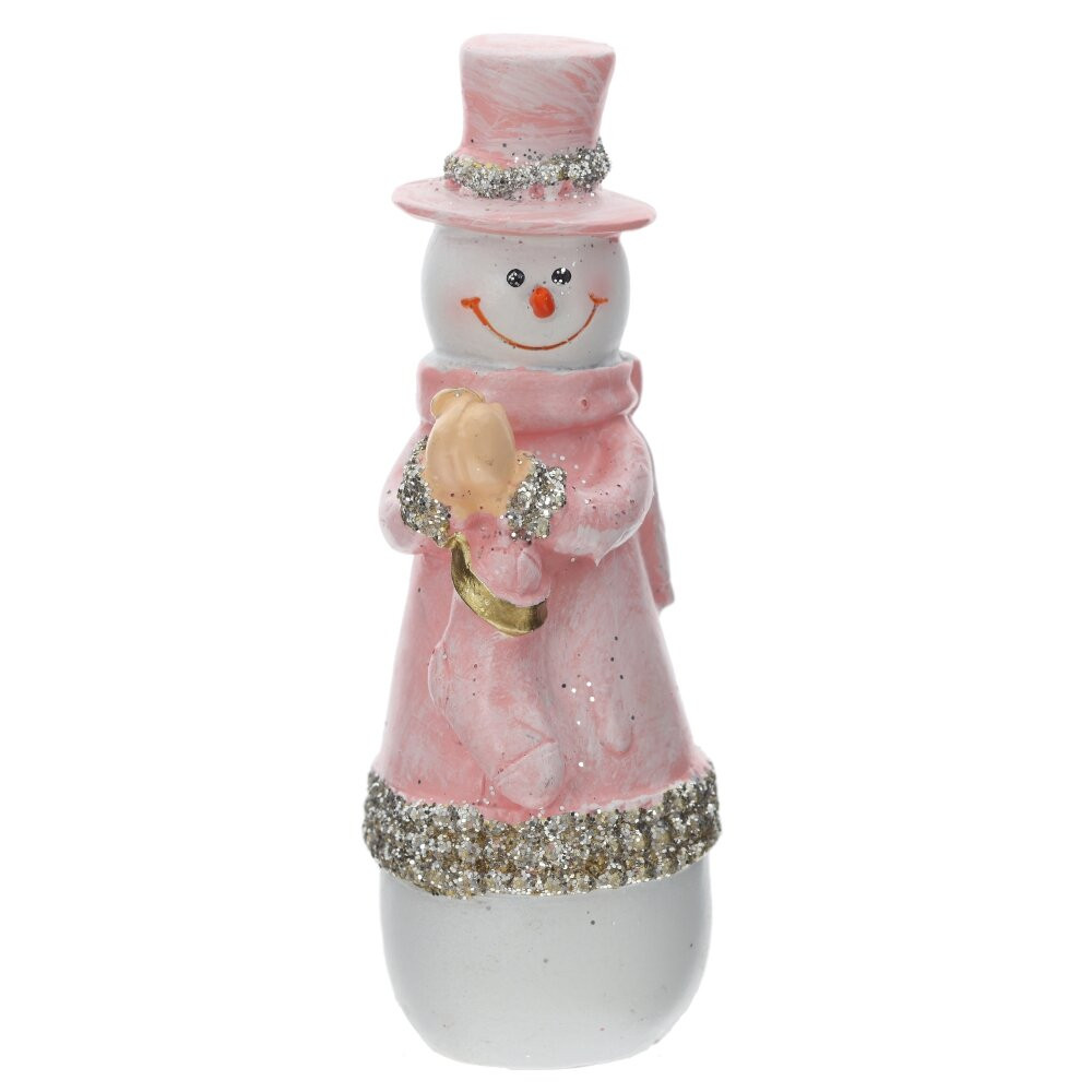 Фигурка декоративная "Снеговик", L4 W3,5 H11 см, 2в.