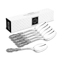 Набор столовых ложек "Юбилейный" посеребренный с чернением