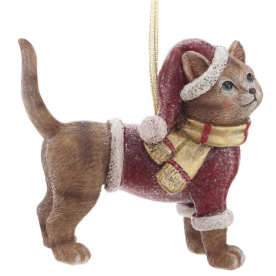 Фигурка декоративная подвесная "Кошка", 2в., L11 W4 H10