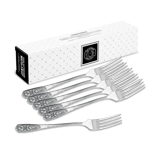 Набор столовых вилок "Визирь" посеребренный с чернением