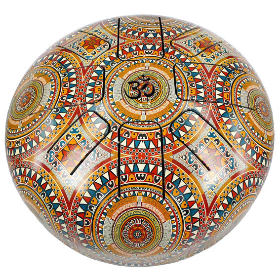 Лепестковый барабан (Глюкофон) 25х17см, металл