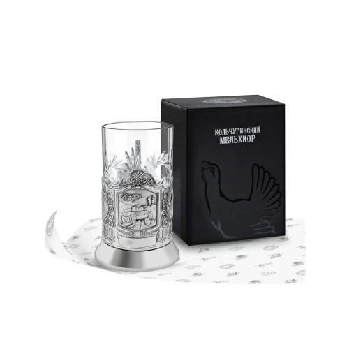 Набор для чая посеребренный "Танк Т-34"