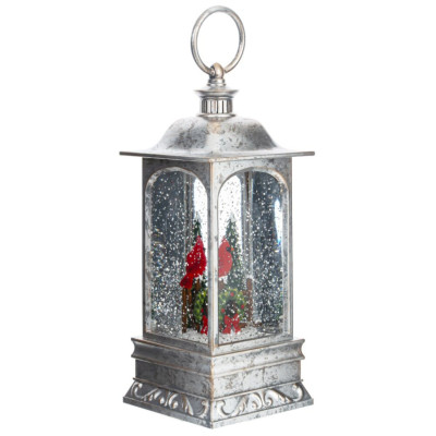Изделие декоративное "Фонарь" (подсвет., вьюга, 3хАА), L9 W9 H27 см