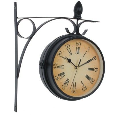 Часы настенные декоративные двусторонние, L29 W8,5 H33 см, (2xАА не прилаг.)