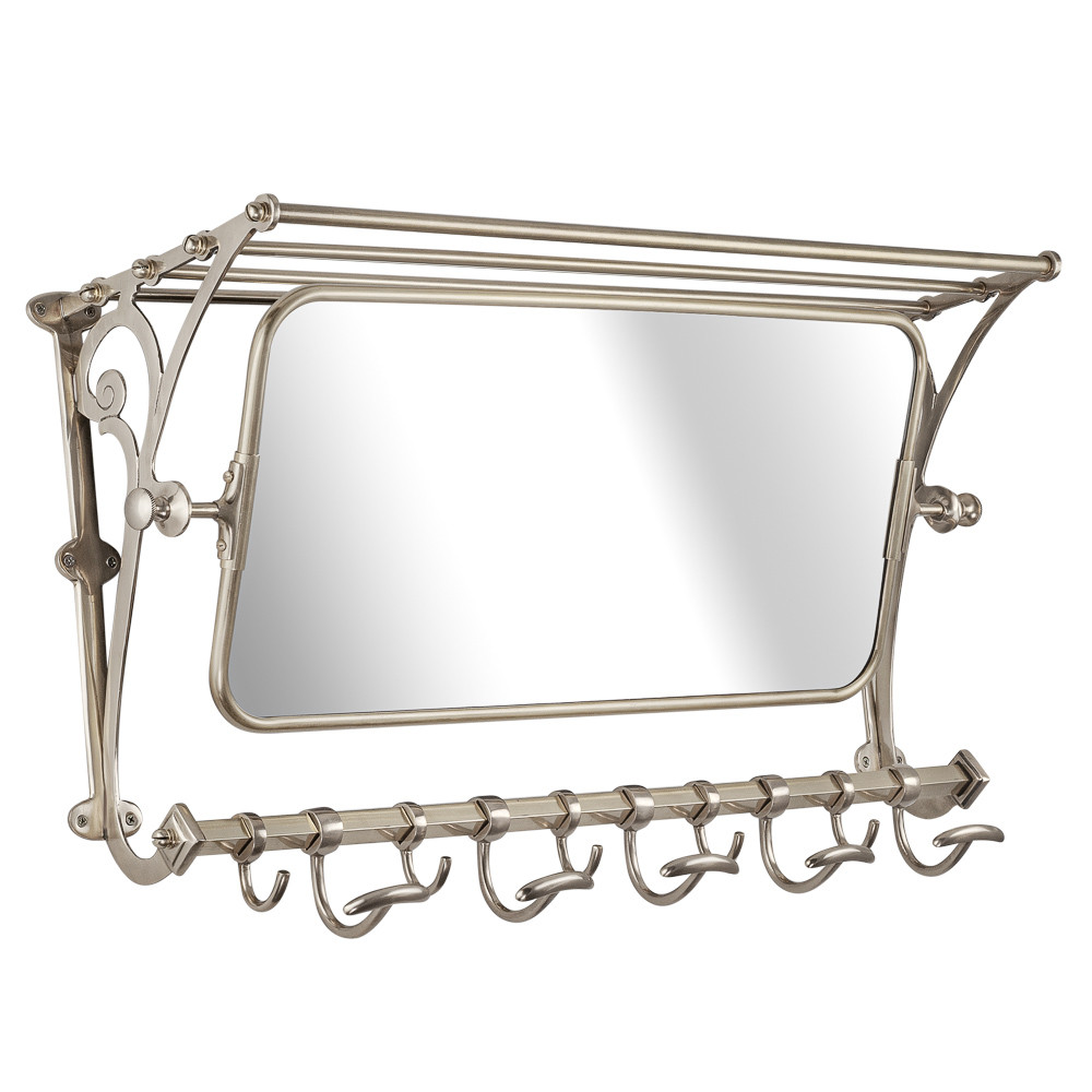 Вешалка настенная с зеркалом