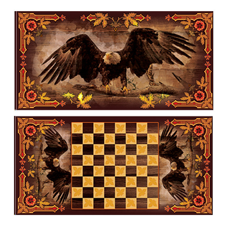 Игра настольная шашки и нарды  Орел