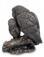 Статуэтка "Сова и совенок на ветке"