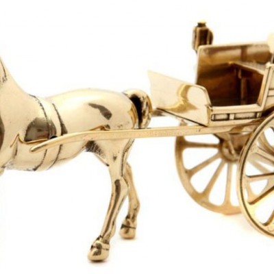 Статуэтка "Лошадь с повозкой"