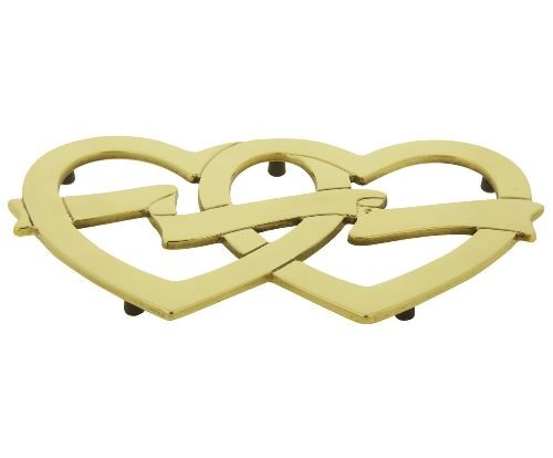 Подставка под горячее "Два сердца"