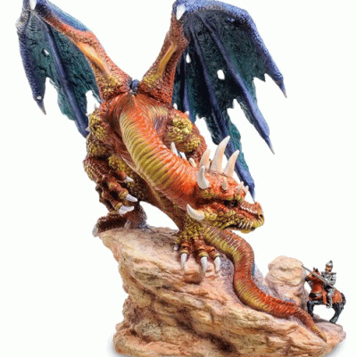 Статуэтка декоративная "Рыцарь и дракон"