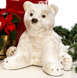 Садовая фигурка "Белый медвежонок" Садовая фигурка "Белый медвежонок"