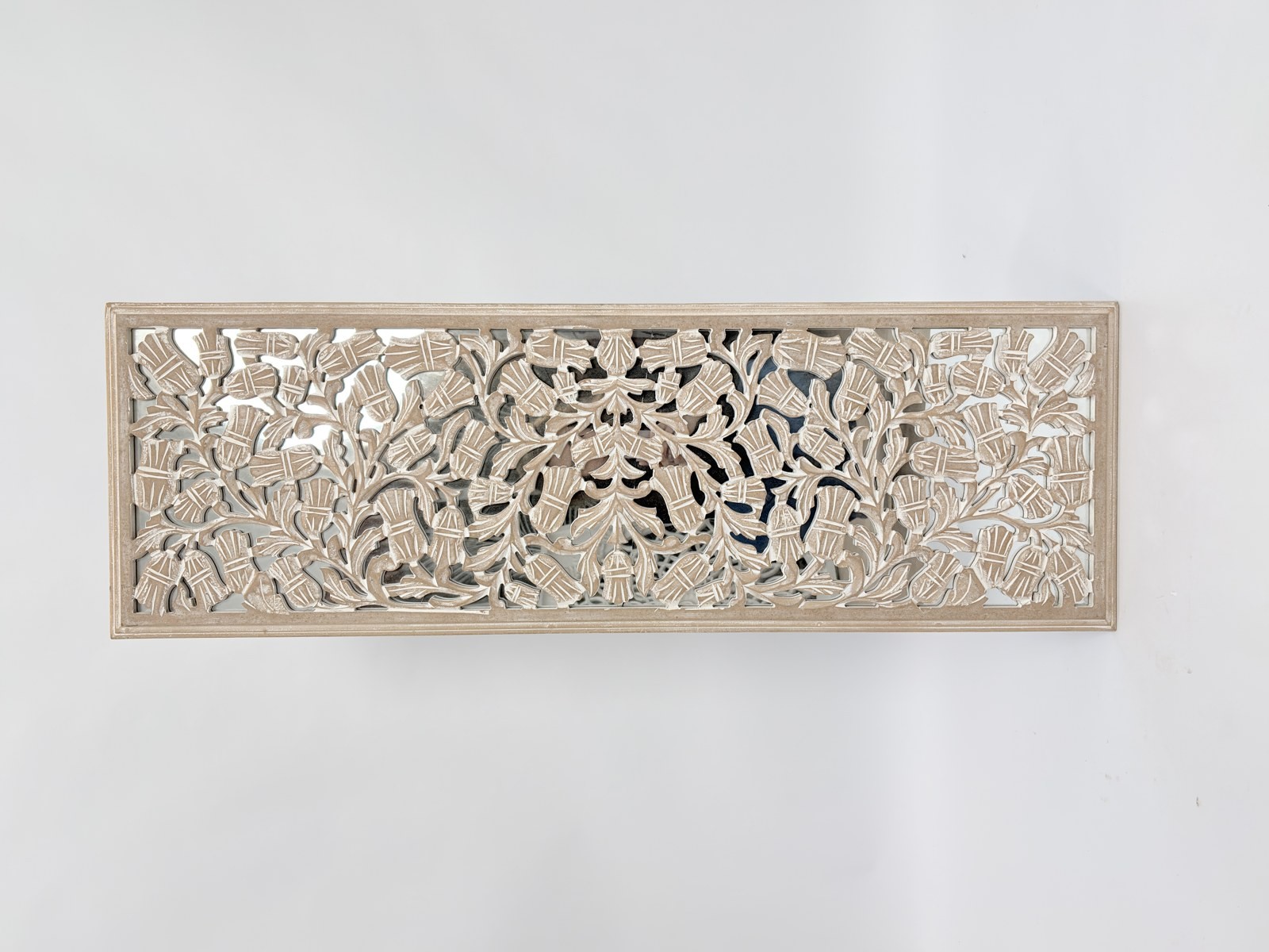 Зеркало резное, дерево манго и МДФ, 121×40 см