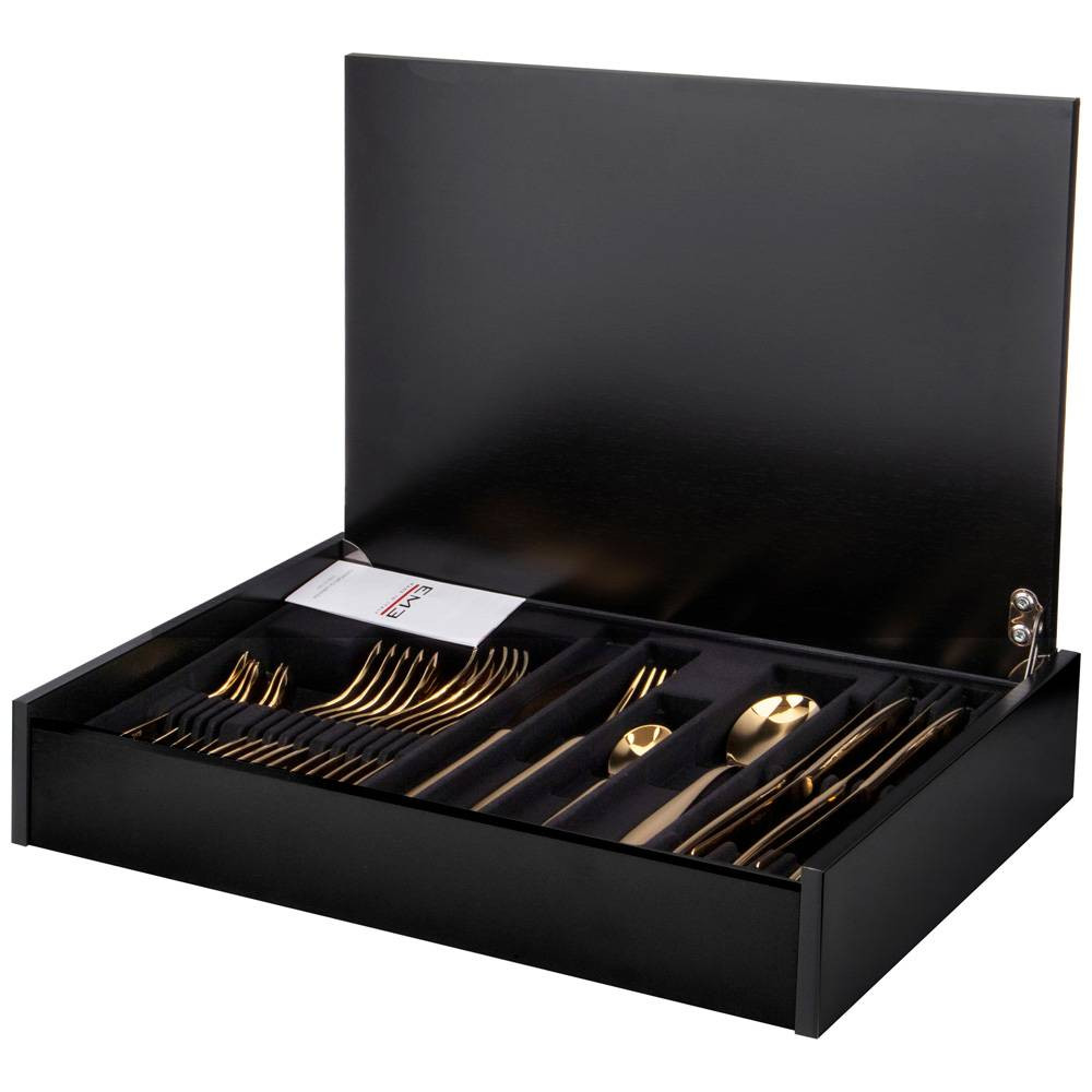 НАБОР СТОЛОВЫХ ПРИБОРОВ "ELEVEN GOLD"   НА 6 ПЕРСОН 24 ПР.