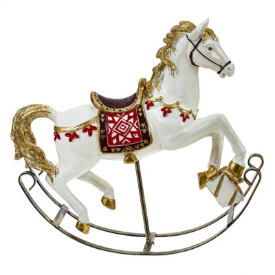 Фигурка декоративная "Лошадка-качалка", L26 W6 H24 см, 2в.
