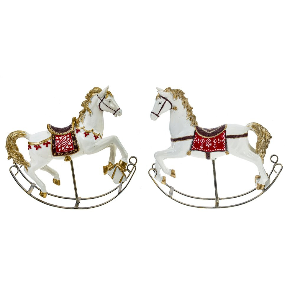 Фигурка декоративная "Лошадка-качалка", L26 W6 H24 см, 2в.
