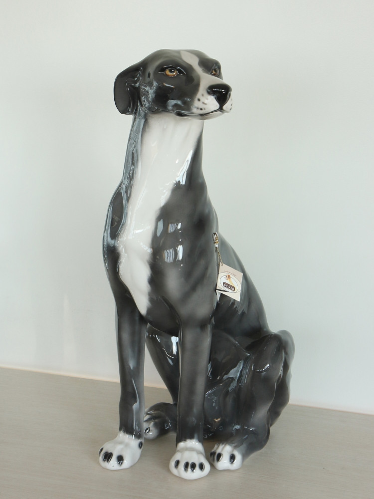 Статуэтка ростовая Серая борзая