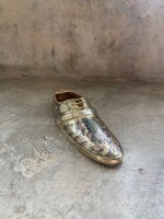 Пепельница "Башмак" латунь резная CHUNIYA JALI тёмная цветная эмаль 830 l-16 см (8302070)