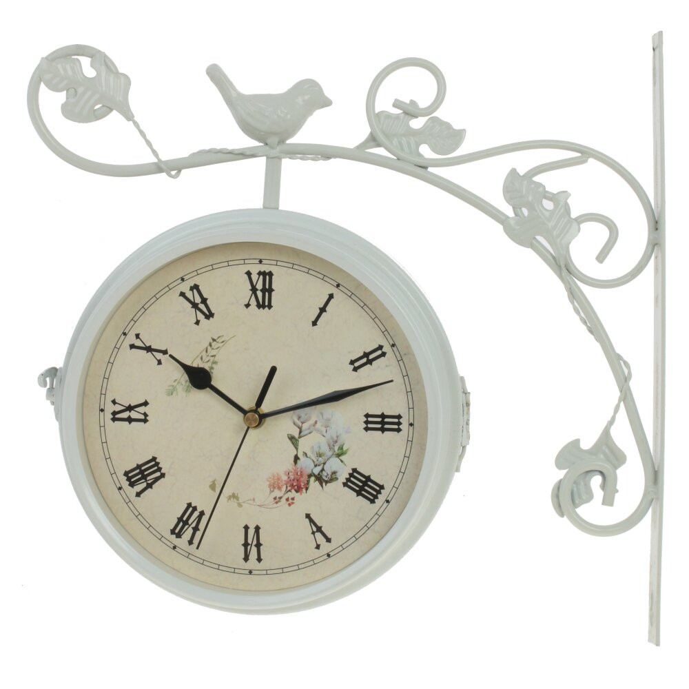 Часы настенные декоративные двусторонние, L31 W8,5 H31 см, (2xАА не прилаг.)