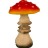 Декоративная садовая фигурка "Мухомор с юбочкой"