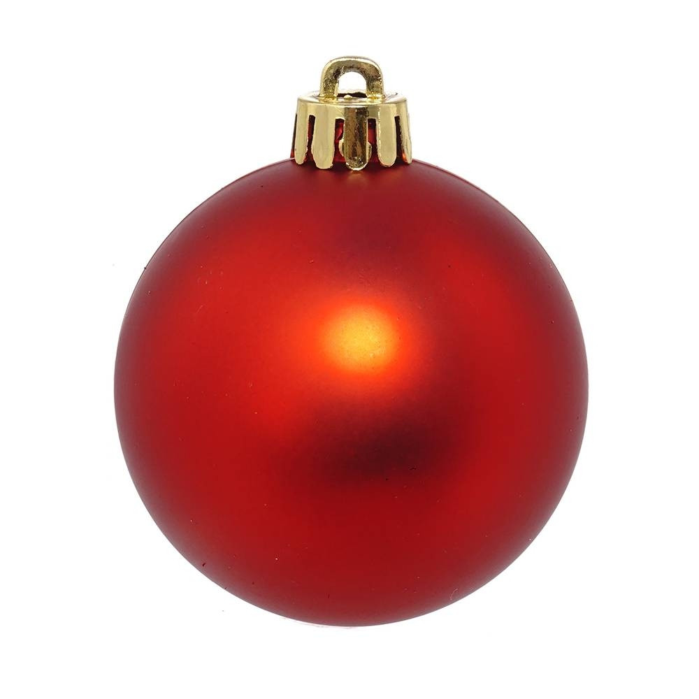 Набор из 6шт Украшение новогоднее Шар "Алое совершенство", D 6 см, L11,5 W6 H17 см