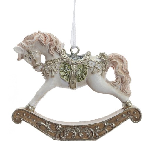 Фигурка декоративная подвесная "Лошадка-качалка", L7,5 W1,5 H6 см Фигурка декоративная подвесная "Лошадка-качалка", L7,5 W1,5 H6 см