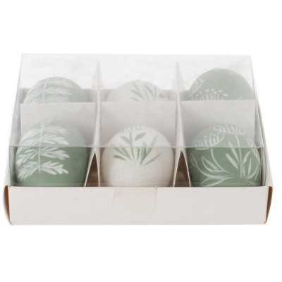 Набор из 6-ти изделий декоративных подвесных "Яйцо" (3,5*5,5), L15 W13 H5 см