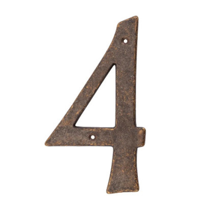 Латунная цифра "4"
