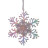 Украшение новогоднее "Снежинка", L11 W1,5 H13 см, 2в.