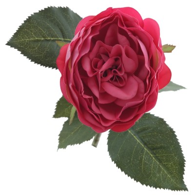 Цветок искусственный "Роза" (Real Touch), L18 W16 H50 см