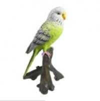 Декоративная садовая фигурка "Зеленый попугайчик"               