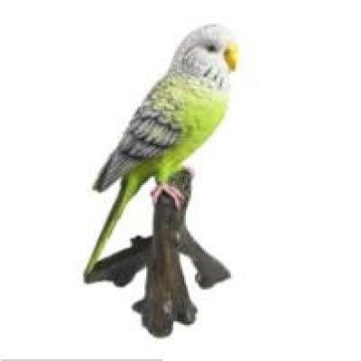 Декоративная садовая фигурка "Зеленый попугайчик"               