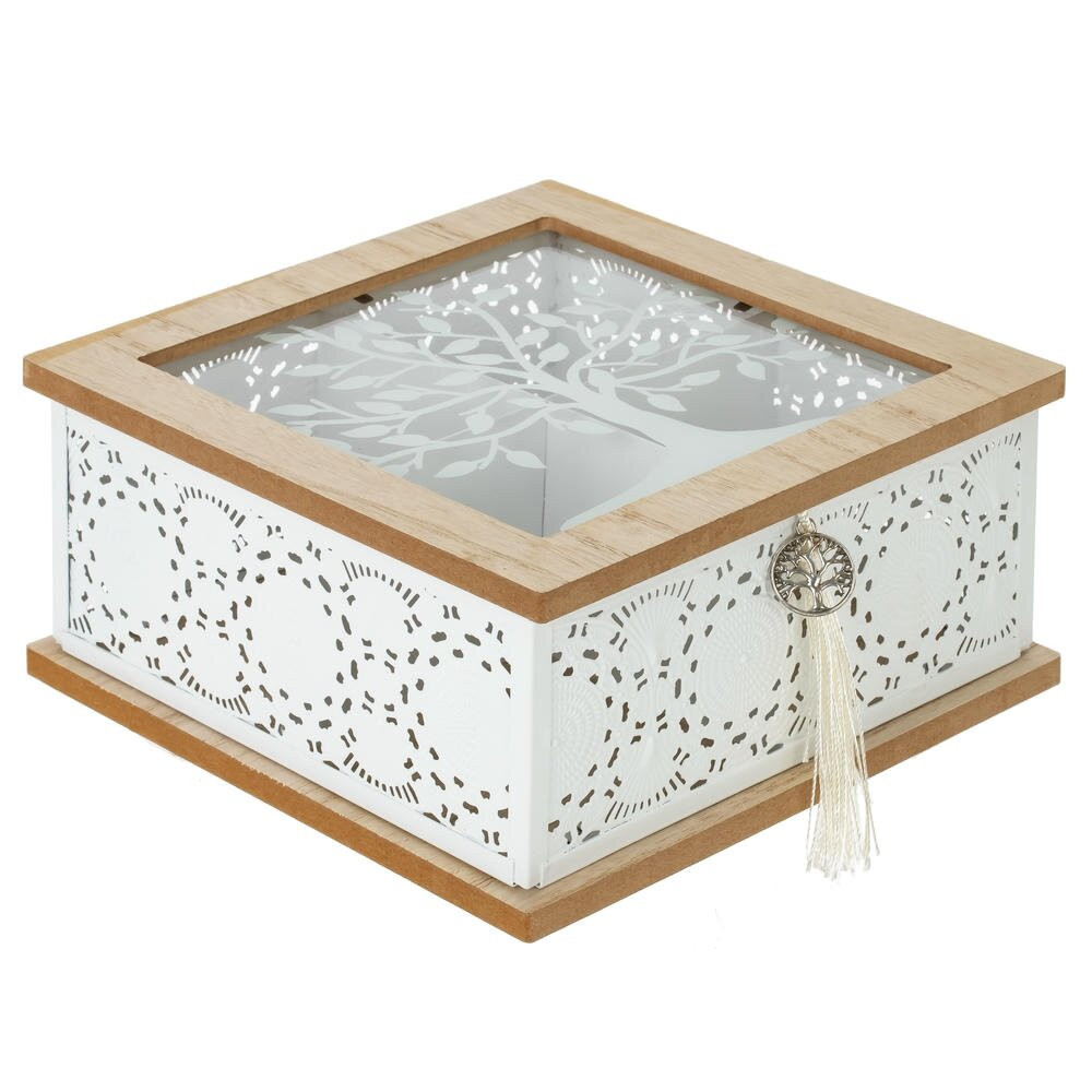 Шкатулка для чайных пакетиков, L18,5 W18,5 H9 см