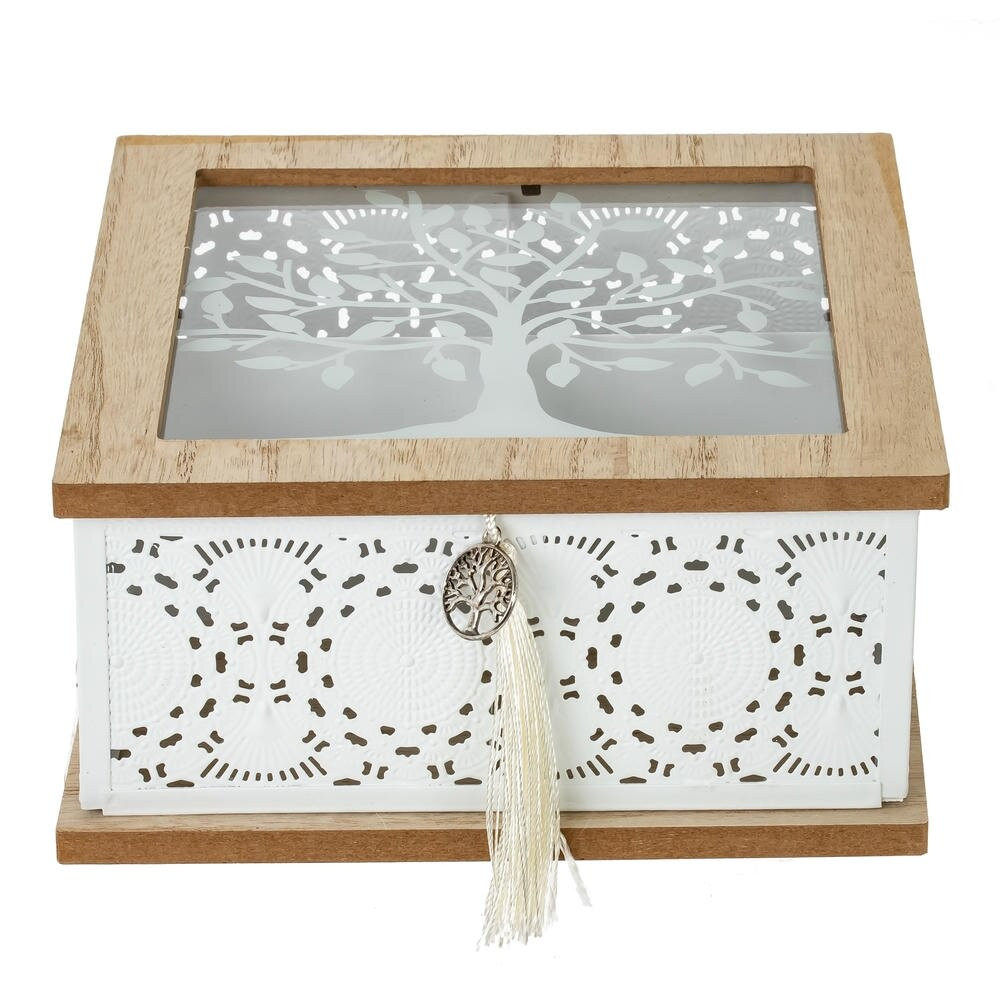 Шкатулка для чайных пакетиков, L18,5 W18,5 H9 см