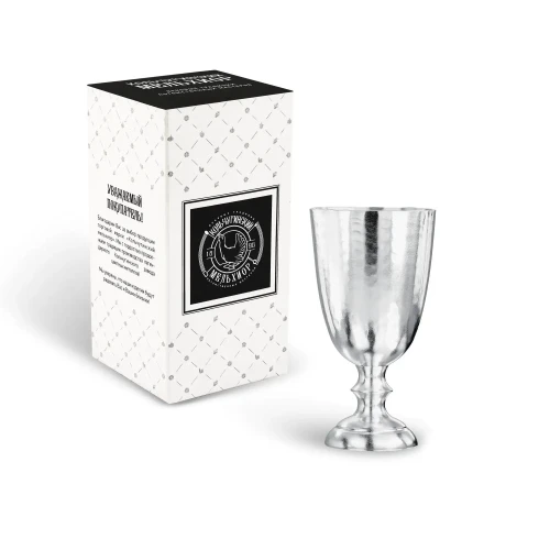 Рюмка "№1" медная посереб. кованая Рюмка "№1" медная посереб. кованая