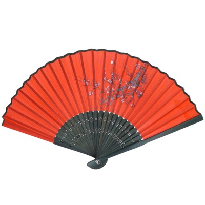 Веер 21х36см дерево, ткань