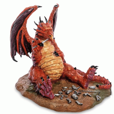 Статуэтка декоративная "Дракон-гурман"