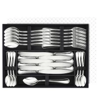 Набор столовый "№8" 24 предмета из мельхиора с посеребрением
