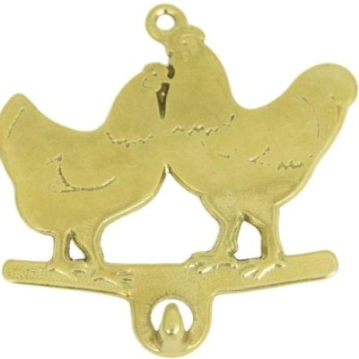 Настенный крючок "Золотые курочки"  
