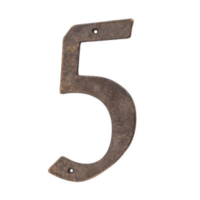 Латунная цифра "5"