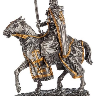 Интерьерная статуэтка "Рыцарь крестоносец с мечом"