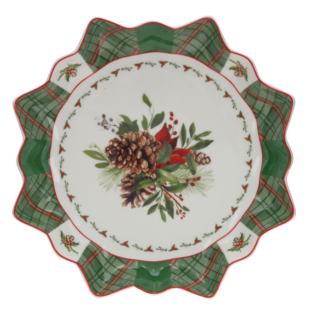 Блюдо, L25,5 W25,5 H3,5 см