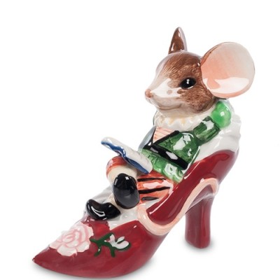 Декоративная фигурка "Мышка в туфельке"         