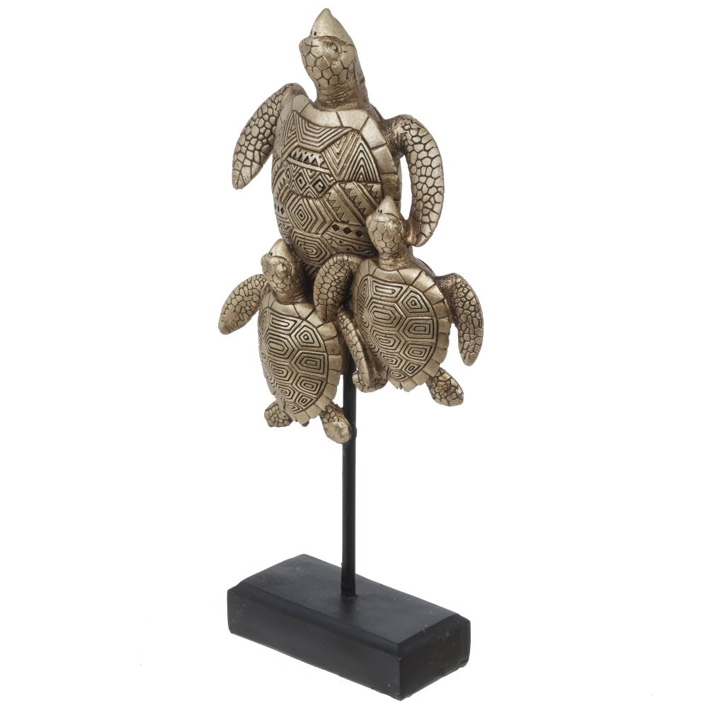 Фигурка декоративная "Черепахи", L13 W5,5 H29,5 см