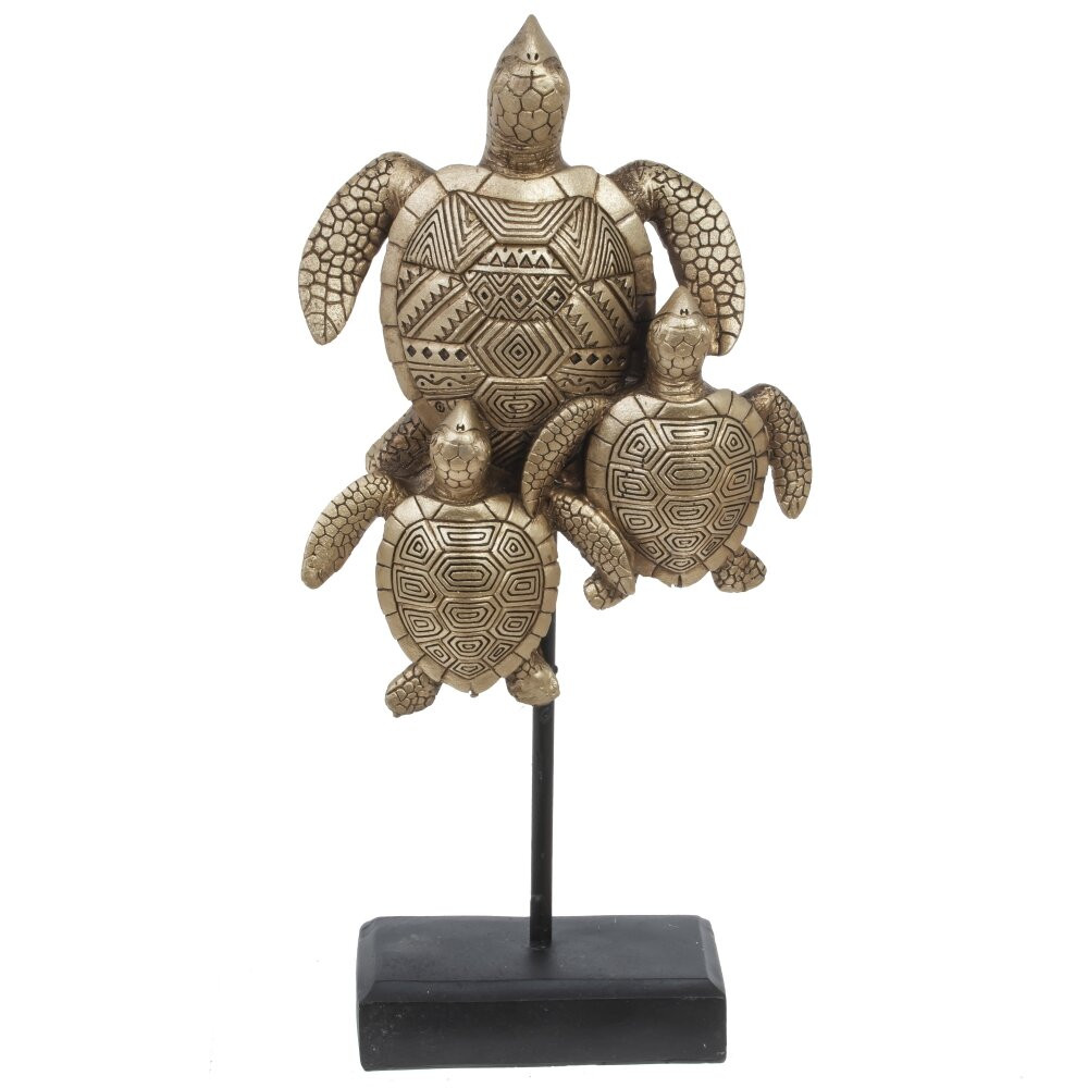 Фигурка декоративная "Черепахи", L13 W5,5 H29,5 см