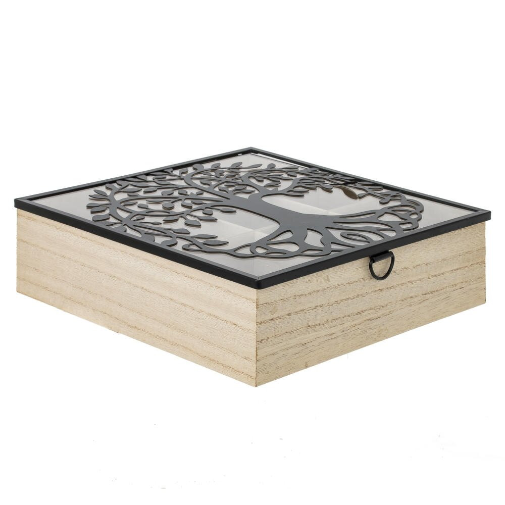 Шкатулка для чайных пакетиков, L24,5 W24 H7,5 см