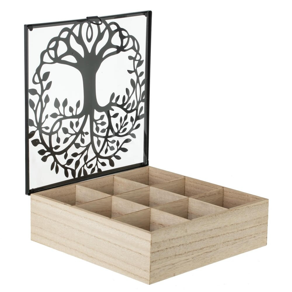 Шкатулка для чайных пакетиков, L24,5 W24 H7,5 см