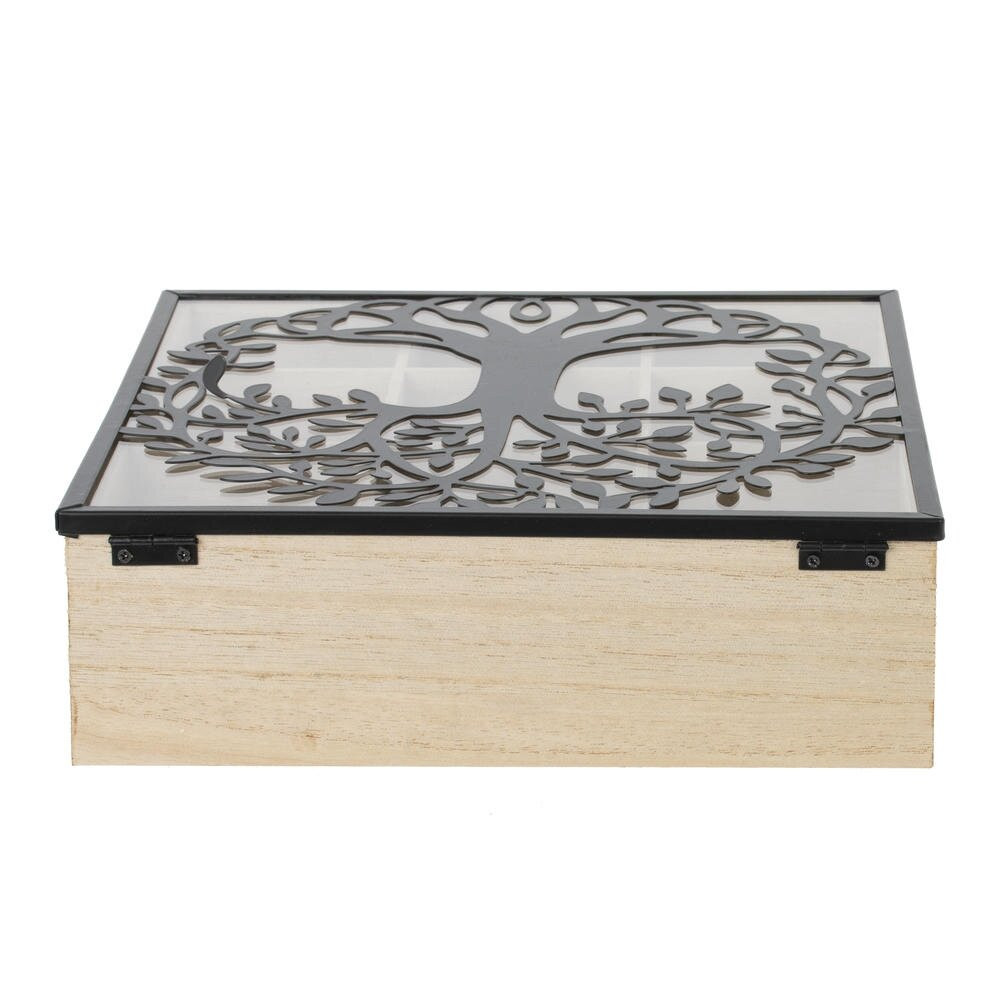 Шкатулка для чайных пакетиков, L24,5 W24 H7,5 см