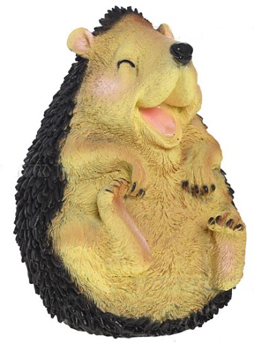 Декоративная садовая фигурка "Ёж - хохотун" №2