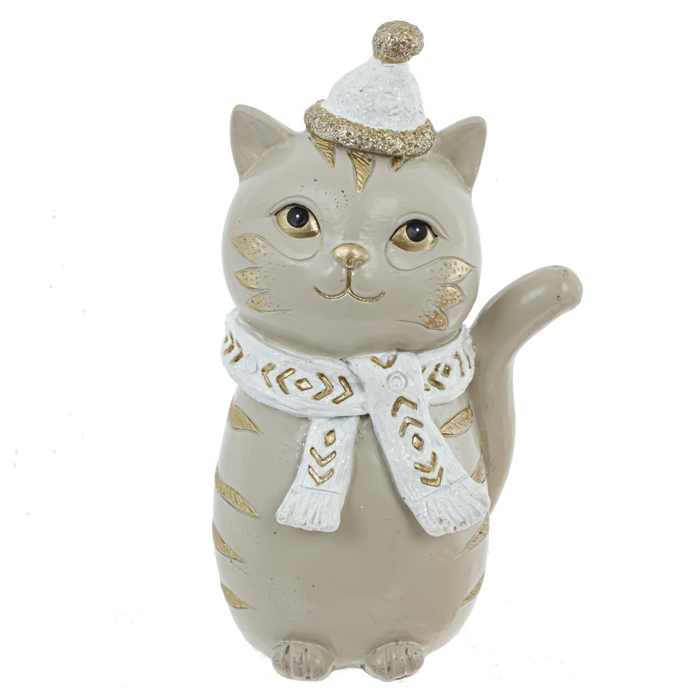 Фигурка декоративная "Кот", L9 W9 H19,5 см, 2в.