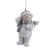 Фигурка декоративная подвесная "Снеговик", 2в., L4,5 W3,5 H6,5